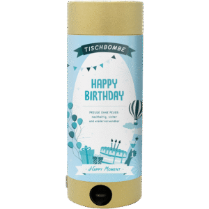 Nachhaltige Tischbombe Happy Birthday von Happy Moment by Artoz