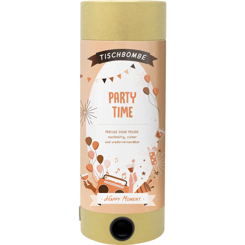 Nachhaltige Tischbombe Party Time von Happy Moment by Artoz