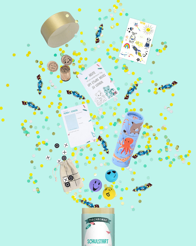 Nachhaltige Tischbombe Schulstart von Happy Moment by Artoz