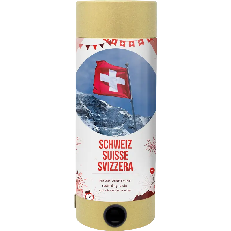 Nachhaltige Tischbombe Schweiz Suisse Svizzera von Happy Moment by Artoz mit Eigenes Design